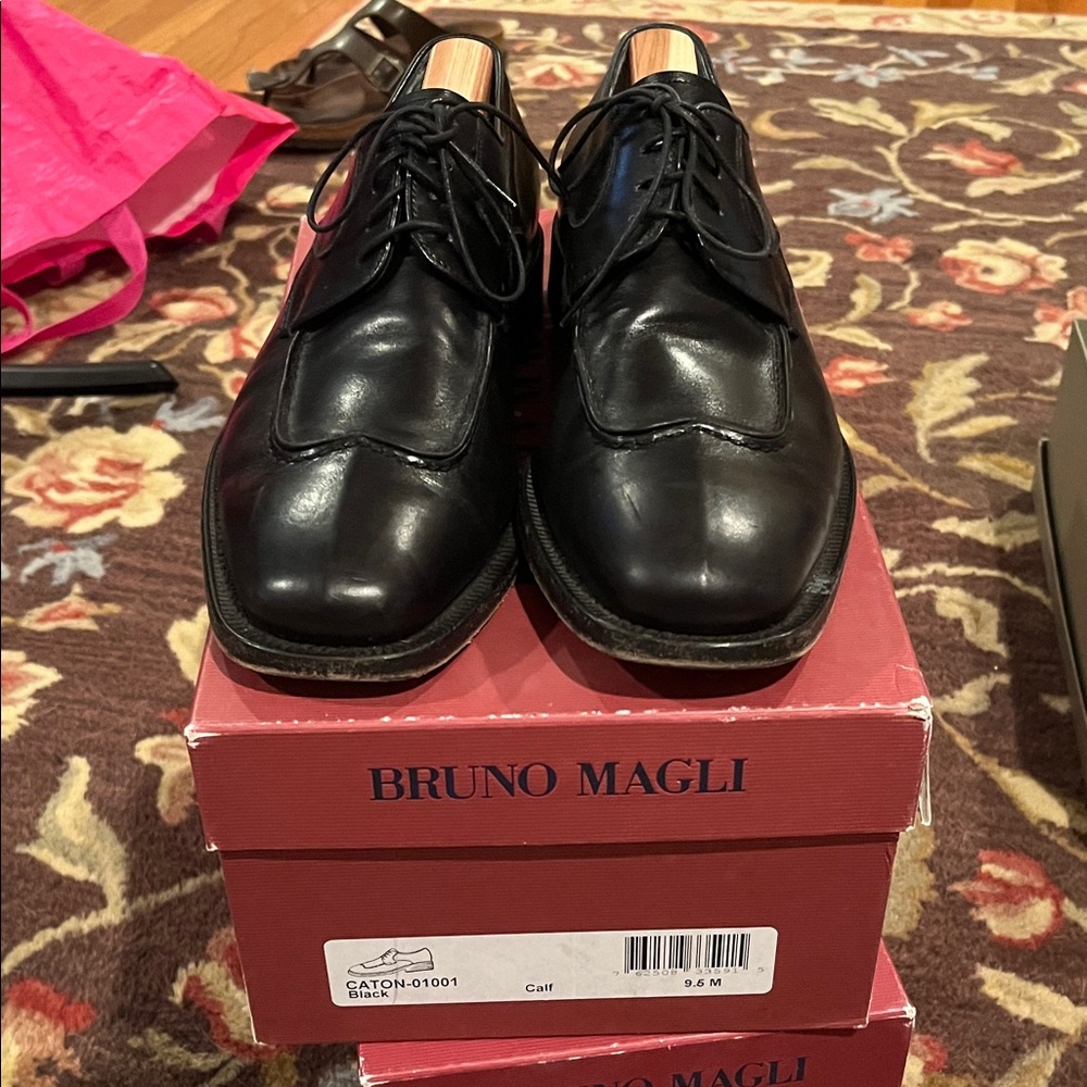 Bruno Magli Classic Black Oxfords